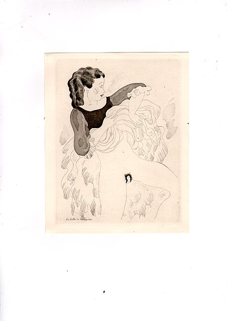 La Diable de Papefiguiere - Гравюра (30-е гг ХХ века), Франция Акватинта, Офорт Размер: 235 х 188 см 1932 г инфо 1908g.